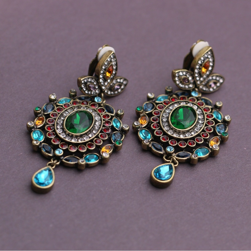 Heidi Daus "Worth the Wait" Crystal Drop clip Earrings